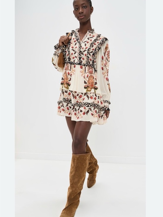 FARM Rio Dresses & Skirts - Farm Rio cream berry garden dress